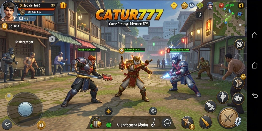 Tampilan gameplay seru di CATUR777 dengan elemen TPS yang menarik.