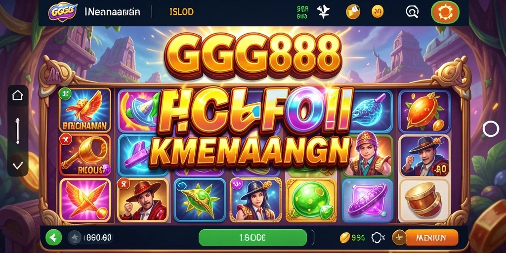 Tampilan gameplay GGG888 yang menarik dan interaktif di dunia Slot.