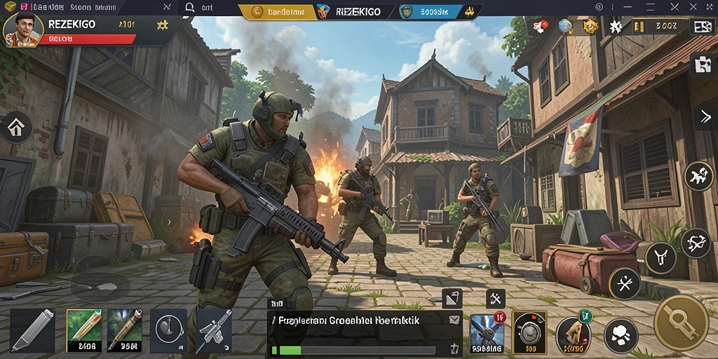 Tampilan gameplay REZEKIGO yang menegangkan dan penuh strategi.