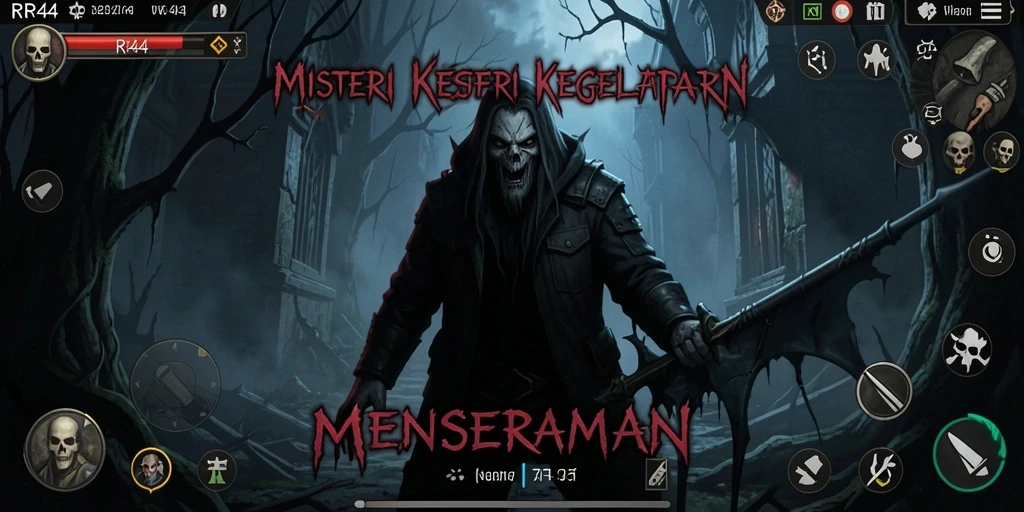 Screenshot RR44 menampilkan suasana mencekam dalam gameplay Horror.