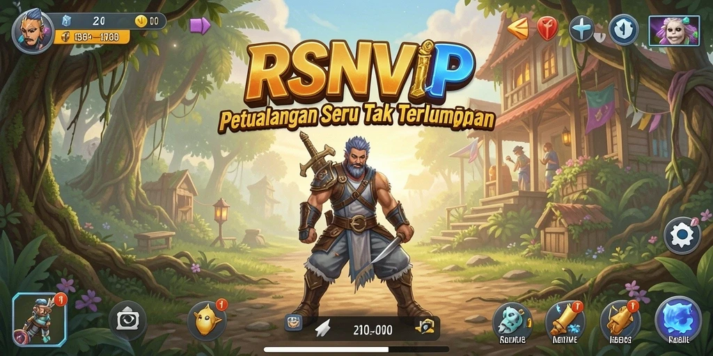 Screenshot menampilkan gameplay seru RSNVIP dengan petualangan mendebarkan.