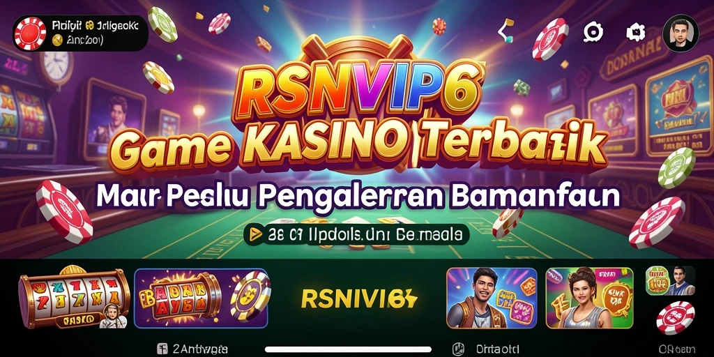 Screenshot utama RSNVIP6 menunjukkan gameplay Kasino yang mendebarkan dan interaktif.