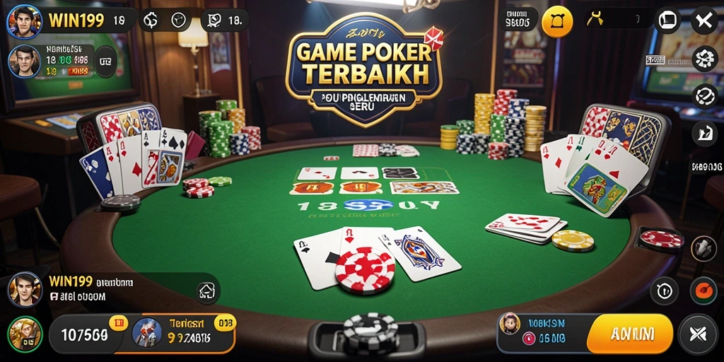 Tampilan gameplay WIN199 dengan kartu Poker yang mengasyikkan.